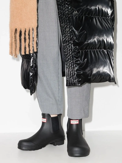 Hunter 'original' Waterproof Chelsea Rain Boot In Black