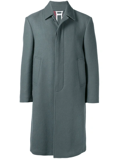 Shop Thom Browne Relaxed Cashmere Bal Collar Overcoat In Grey