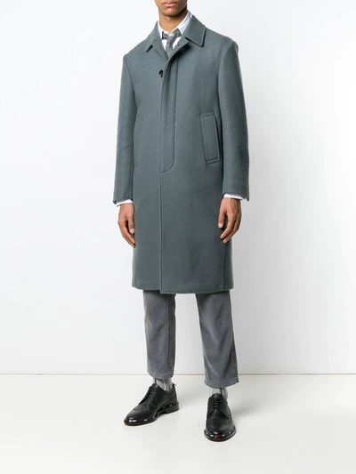 Shop Thom Browne Relaxed Cashmere Bal Collar Overcoat In Grey