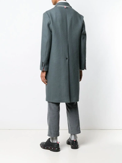 Shop Thom Browne Relaxed Cashmere Bal Collar Overcoat In Grey