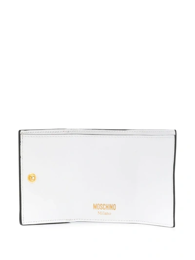 Moschino Mini Logo-print Wallet In White
