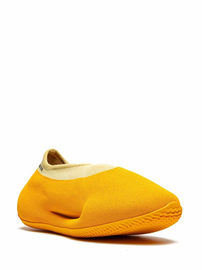 Shop Adidas Originals Yeezy Knit Runner "sulfur" Sneakers In Yellow