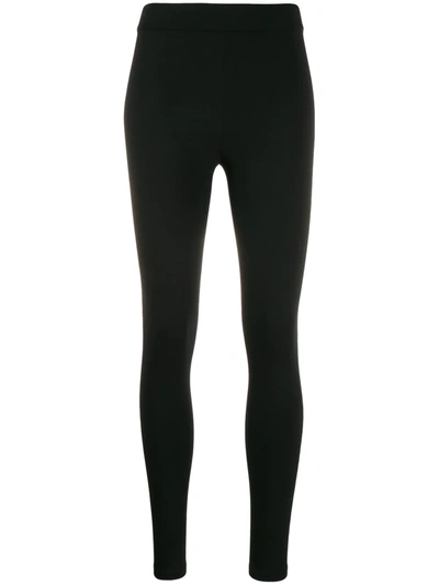 Shop Vince High-waisted Leggings In Black