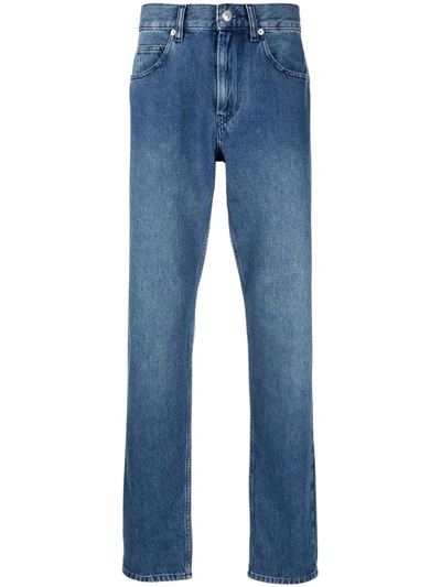 Shop Isabel Marant Mid-rise Slim-fit Jeans In 蓝色