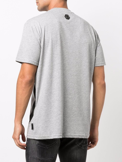 Philipp Plein Logo-print Short-sleeved T-shirt In Grey