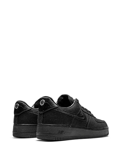 Nike X Stussy Air Force 1 Low Sneakers In Black/black | ModeSens