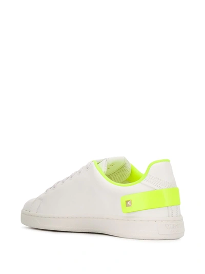 Shop Valentino Backnet Low-top Sneakers In White