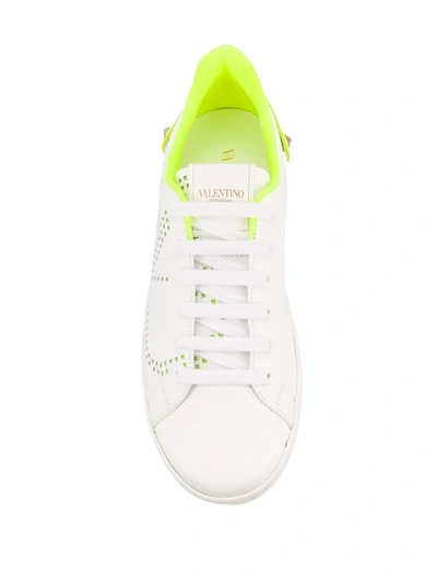 Shop Valentino Backnet Low-top Sneakers In White