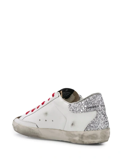 Shop Golden Goose Super-star Leopard-print Sneakers In White