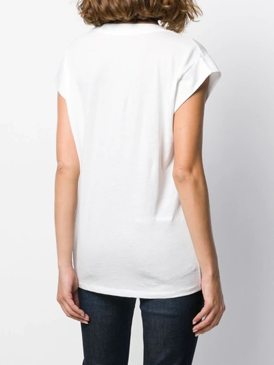 Shop Frame Mid Rise T-shirt In White