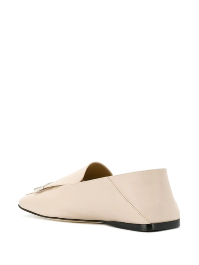 Shop Sergio Rossi Sr1 Slippers In Neutrals