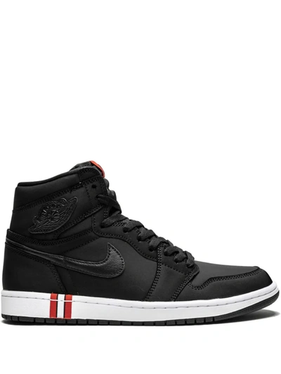 Shop Jordan X Psg Air  1 Retro High Og Sneakers In Black