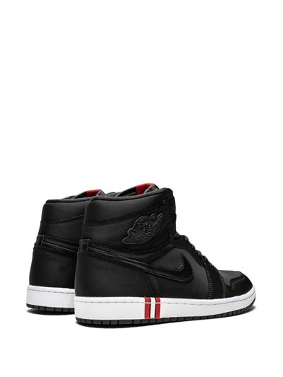 Shop Jordan X Psg Air  1 Retro High Og Sneakers In Black