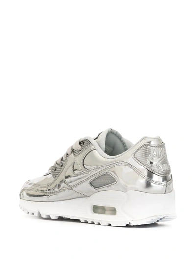 Shop Nike Air Max 90 "metallic Pack In Silver