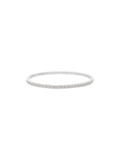 Shop Shay 18kt White Gold Diamond Studded Bracelet