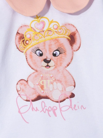 Shop Philipp Plein Junior Teddy Bear Print T-shirt In White