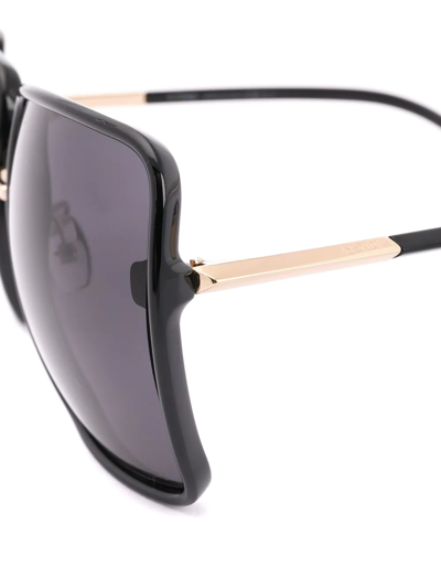 Shop Fendi Dark Tinted Sunglasses In Black