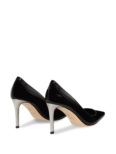 Shop Giuseppe Zanotti Alexandra Patent Leather Pumps In Black