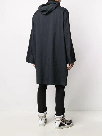 Shop Moncler Bell Sleeve Trench Coat In Black