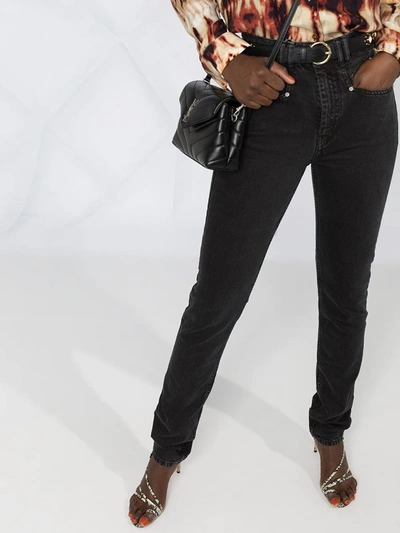 Shop Isabel Marant High-waisted Skinny Jeans In Black