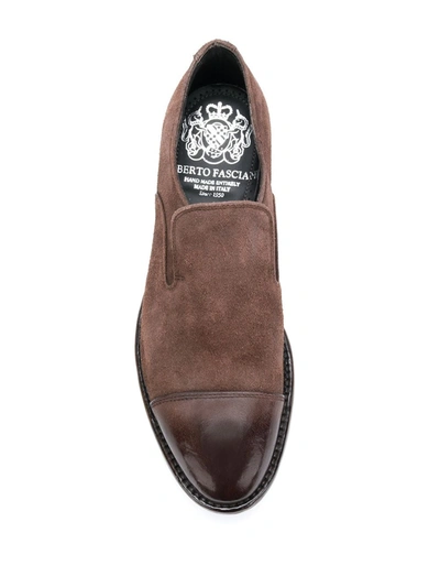 Shop Alberto Fasciani Queen Loafers In Brown