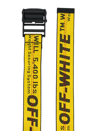 Shop Off-white Classic Industrial Belt In Yellow
