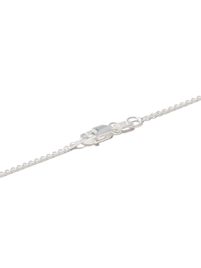 Le Gramme 21/10ths Sterling Silver And Ceramic Necklace In Black