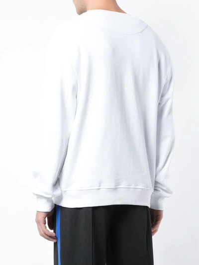 Mostly Heard Rarely Seen 8-bit Robber Printed Sweatshirt In White