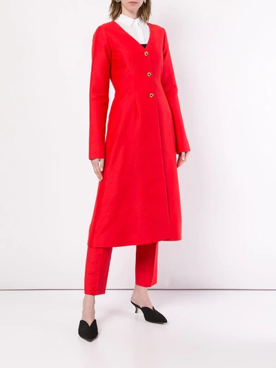 Shop Macgraw Cardinal Coat In Red