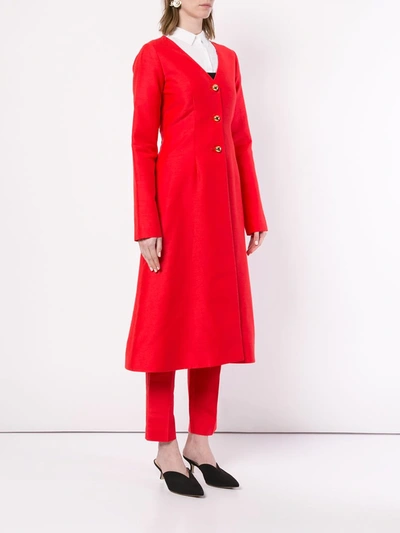 Shop Macgraw Cardinal Coat In Red