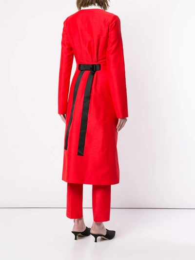 Shop Macgraw Cardinal Coat In Red