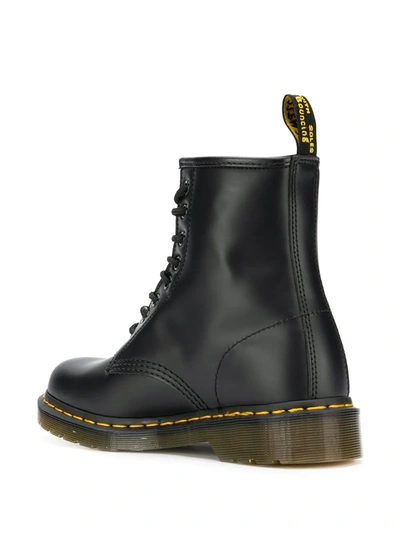 Dr. Martens Round-toe Lace-up Ankle Boots In Black