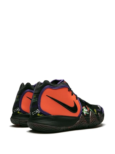 Nike Kyrie 4 Tv Pe 1 "day Of The Dead" Sneakers In Orange