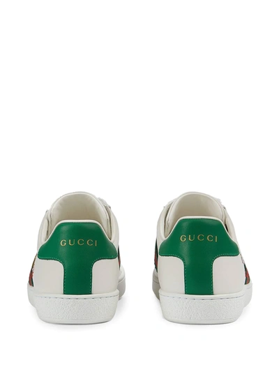 Shop Gucci Ace Low-top Sneakers In White