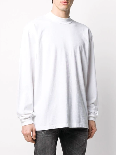 John Elliott Cotton-cashmere Blend Sweatshirt In White