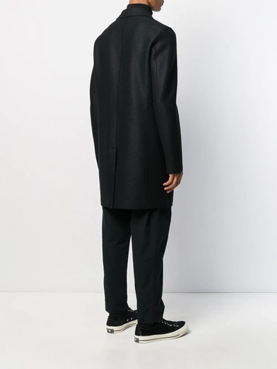 Harris Wharf London Single-breasted Cashmere Coat In Black