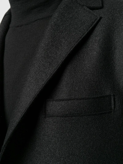 Harris Wharf London Single-breasted Cashmere Coat In Black