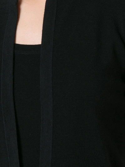 Akris Punto Elements Wool Cropped Cardigan In Black