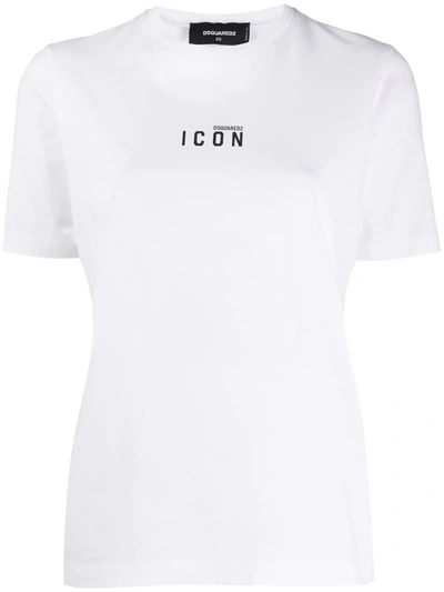 Dsquared2 White Cotton Icon T-shirt In White
