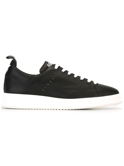 Golden Goose Black Leather Low-top Starter Sneakers