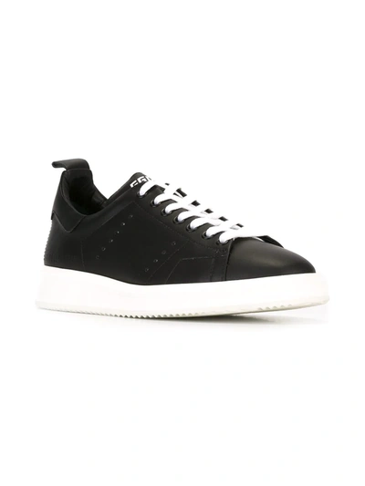 Golden Goose Black Leather Low-top Starter Sneakers