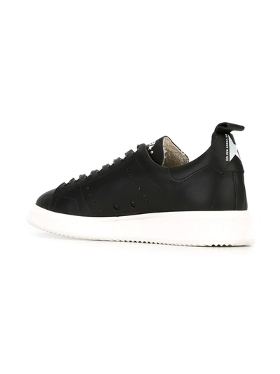 Golden Goose Black Leather Low-top Starter Sneakers