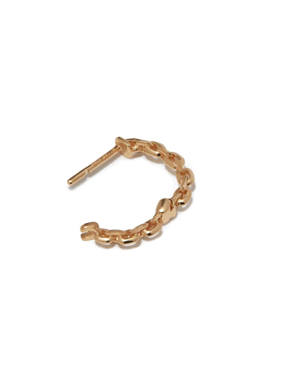 Lizzie Mandler Fine Jewelry 18kt Yellow Gold Mini Chain Single Huggie Earring In Gold