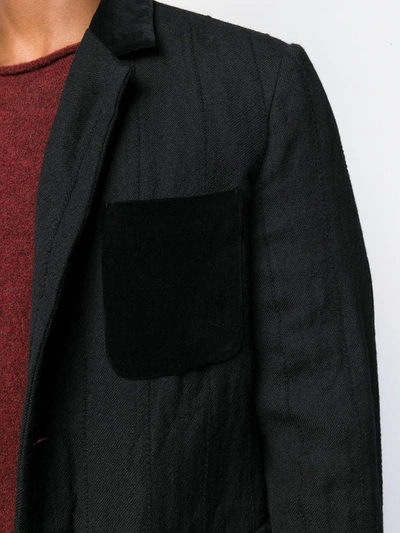 Shop Uma Wang Classic Single-breasted Coat In Black