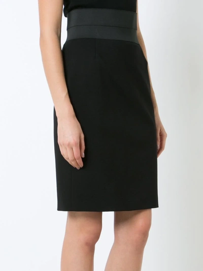 Shop Akris Punto Fitted High-waist Pencil Skirt In Black