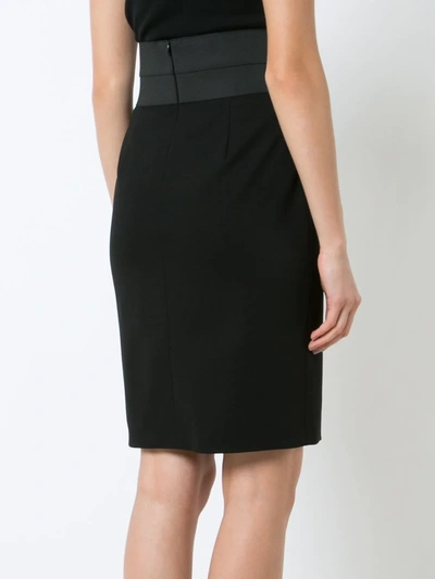 Shop Akris Punto Fitted High-waist Pencil Skirt In Black