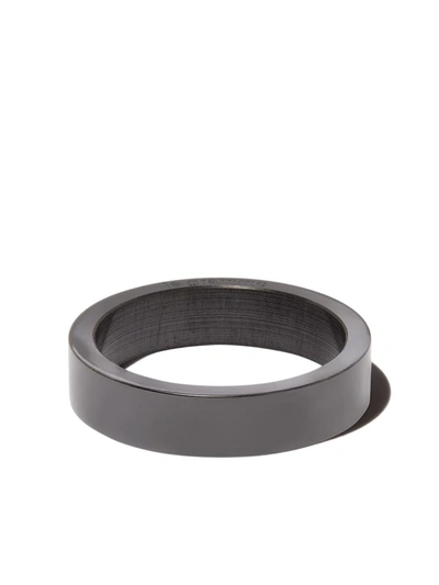 Shop Le Gramme 3g Polished Band Ring In Black