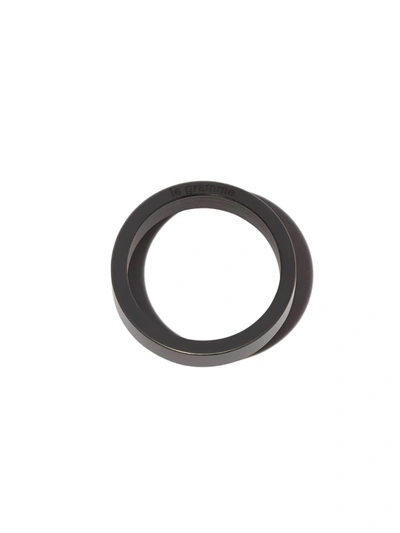Le Gramme Black Ceramic Polished Ring In Black