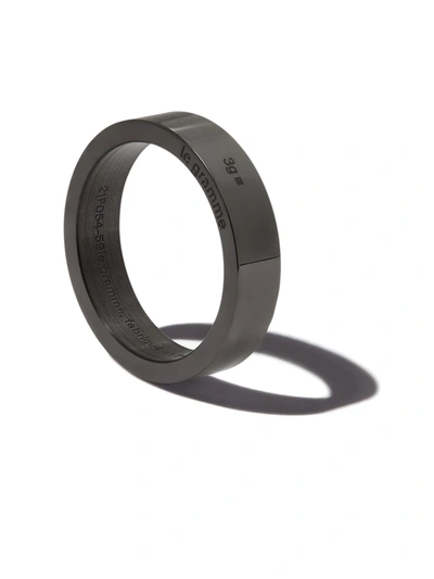 Le Gramme Black Ceramic Polished Ring In Black
