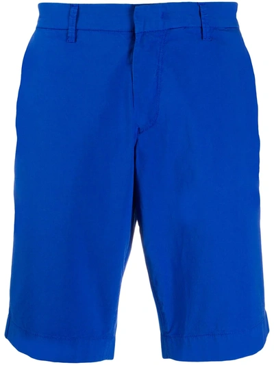 Shop Fay Straight Leg Shorts In Blue